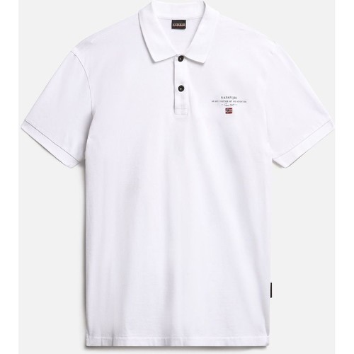 Vêtements Homme T-shirts & Polos Napapijri ELBAS JERSEY - NP0A4GB4-002 BRIGHT WHITE Blanc