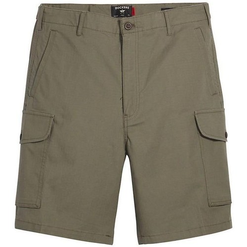 Dockers A2260 0000 CARGO SHORT-CAMO Vert - Vêtements Shorts / Bermudas Homme  52,00 €