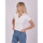 Vêtements Femme T-shirt cotton small emblem Top F221113 Blanc