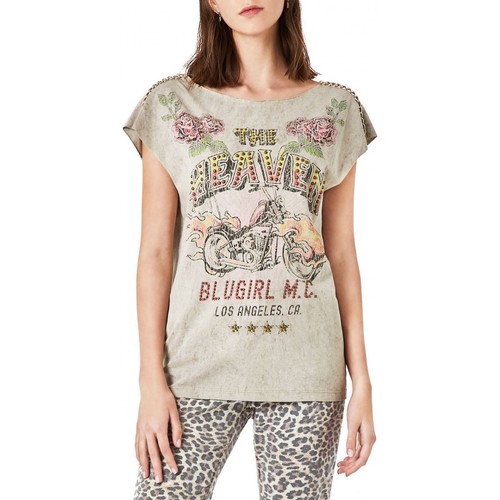 Vêtements Femme Duck And Cover Blugirl T-shirt chauve-souris avec imprim et applications gris Gris