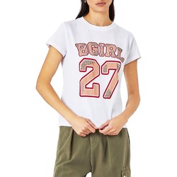 Vêtements Femme T-shirts & Polos Blugirl T-shirt  manches courtes avec imprim et applications b Blanc