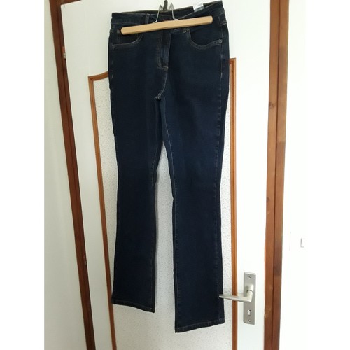 Blanche Porte Pantalon jean Bleu - Vêtements Jeans droit Femme 10,00 €