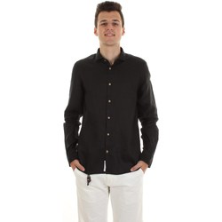 Vêtements Homme Chemises manches longues Yes Zee C513-U400 Noir