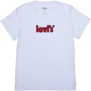 Vêtements Garçon T-shirts manches courtes Levi's Tee Shirt Garçon col rond Blanc