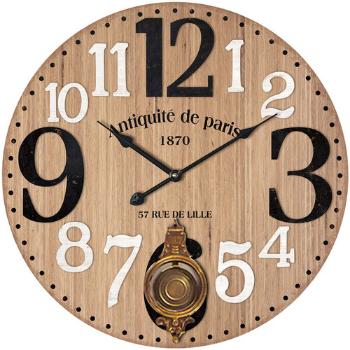 Oreillers / Traversins Horloges Signes Grimalt Horloge Murale Marron