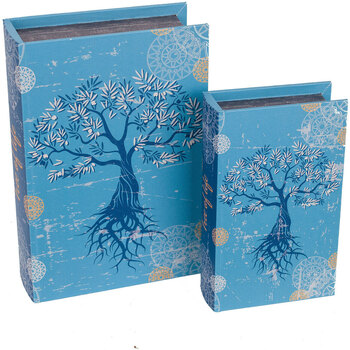 Maison & Déco Sweats & Polaires Signes Grimalt Box Livre Arbre De La Vie 2 Unités Bleu