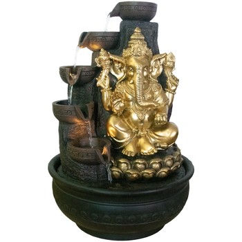 Maison & Déco Statuettes et figurines Signes Grimalt Ganesha Police Avec Lumière Doré