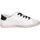 Chaussures Fille Baskets basses Dianetti Made In Italy I9869 Basket Enfant Blanc noir Blanc