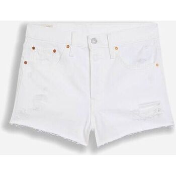 Vêtements Femme Chance Shorts / Bermudas Levi's 56327 0243 - 501 SHORT-EVERYTHINGS FINE SHORT Blanc