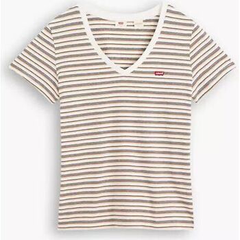 Vêtements Femme Everrick T-shirt In White Cotton Levi's ZZ 85341 0030 - PERFECT VNECK-tallulah CAVIAR multicolore