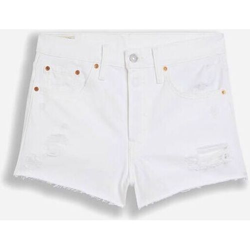 Vêtements Femme new Shorts / Bermudas Levi's 56327 0243 - 501 SHORT-EVERYTHINGS FINE SHORT Blanc