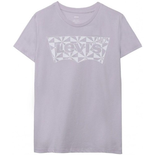 Vêtements Femme Everrick T-shirt In White Cotton Levi's 17369 1835 - THE PERFECT TEE-LILAC Violet