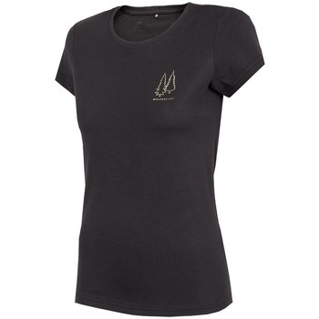 Vêtements Femme T-shirts manches courtes 4F TSD068 Noir