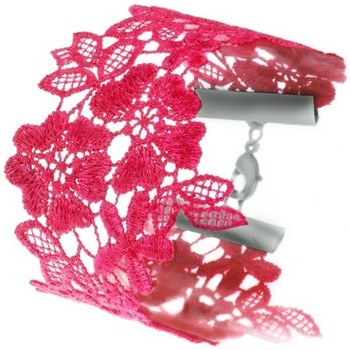 Objets de décoration Femme Bracelets Sc Crystal B1122-ROSEFONCE Rose