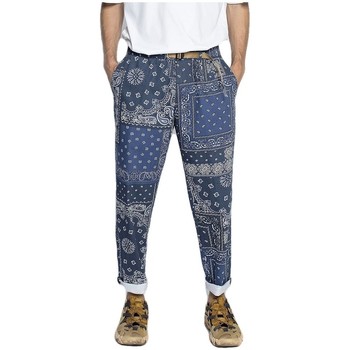 Vêtements Homme Lee Jeans White Sand Pantalon Chino Bandana Avec Cordon Bleu Bleu