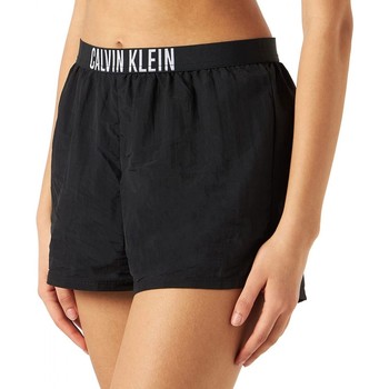 Vêtements Femme Maillots / Shorts de bain Calvin Klein Jeans Short avec bande lastique  logo noir Noir