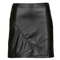 Taille: 40 FR Femme Miinto Femme Vêtements Jupes Jupes en cuir Leather skirt Noir 