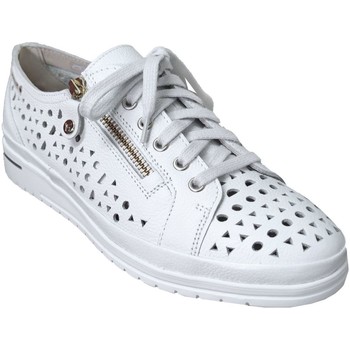 Chaussures Femme Baskets basses Mephisto June perf Blanc cuir