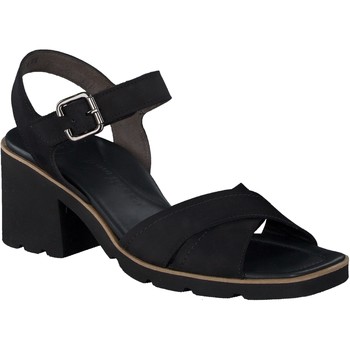 Chaussures Femme Mina Back Strap Sandals All Black Paul Green Sandales Noir