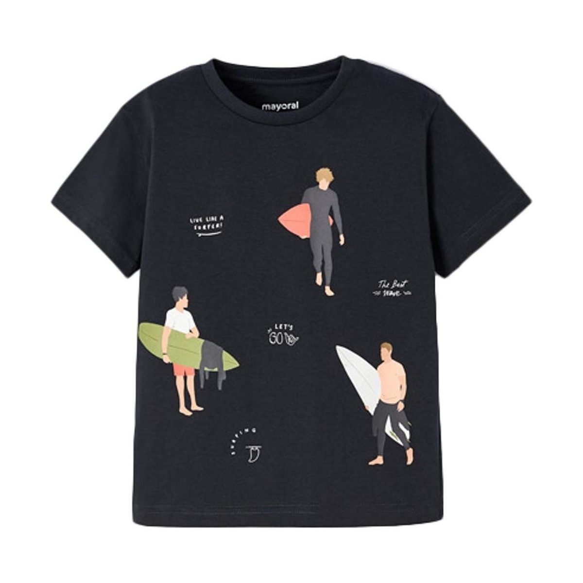Vêtements Garçon T-shirts & Polos Mayoral  Noir