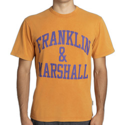 Vêtements Homme T-shirts manches courtes Franklin & Marshall T-shirt à manches courtes orange