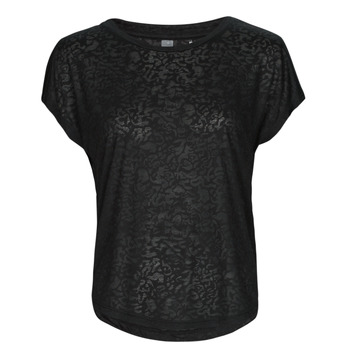 Vêtements Femme T-shirts manches courtes Only Play ONPERJA LOOSE BURNOUT SS TEE Noir