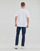 Vêtements Homme T-shirts manches courtes Polo Ralph Lauren T-SHIRT AJUSTE COL V EN COTON Blanc