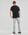 Vêtements Homme T-shirts manches courtes Polo Ralph Lauren T-SHIRT AJUSTE COL V EN COTON Noir