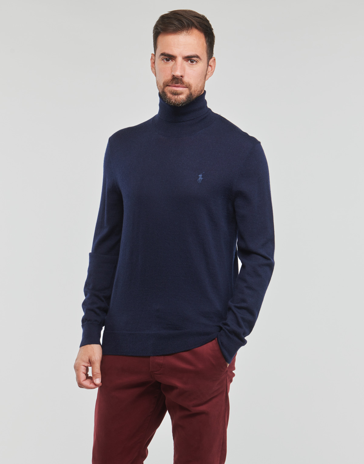 Vêtements Homme dept_Clothing Grey cups polo-shirts S224SC05-LS TN PP-LONG SLEEVE-PULLOVER Marine / Hunter Navy