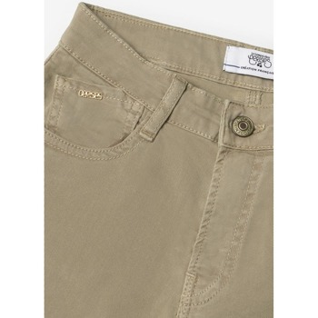 Le Temps des Cerises Pulp regular taille haute jeans beige sable Vert