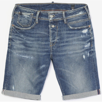Vêtements Homme Shorts / Bermudas Calça Jeans Feminina Cropped Skinny Cós Bermuda laredo en jeans bleu foncé destroy Bleu