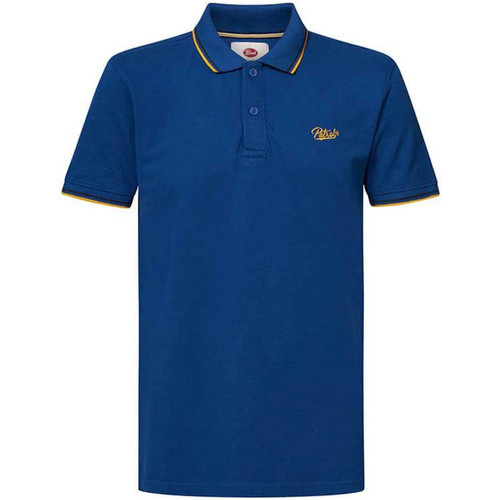 Vêtements Homme Elasticated Hem Long-sleeved Buttoned Shirt Petrol Industries M-1020-POL901 5093 IMPERIAL BLUE Bleu