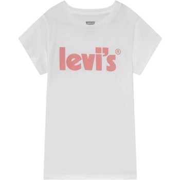 Vêtements Fille T-shirts manches courtes Levi's Tee shirt fille col rond Blanc