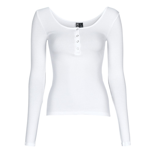 Vêtements Femme T-shirts & Polos Pieces PCKITTE LS TOP Blanc