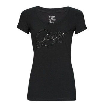Vêtements Femme T-shirts manches courtes Guess BRYANNA SS Noir