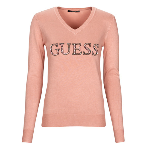 Guess ANNE Rose - Livraison Gratuite | Spartoo ! - Vêtements Pulls Femme  63,00 €