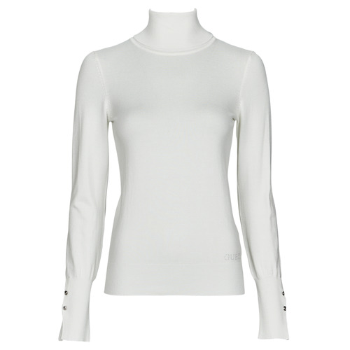 Vêtements Femme Pulls swsg81 Guess PAULE TN LS SWEATER Blanc