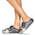 Chaussures Femme Mules Crocs CLASSIC COZZZY GLITTER SANDAL Noir / Argent
