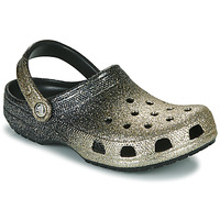 Chaussures Femme Sabots Crocs CLASSIC OMBRE GLITTER CLOG Noir / Doré