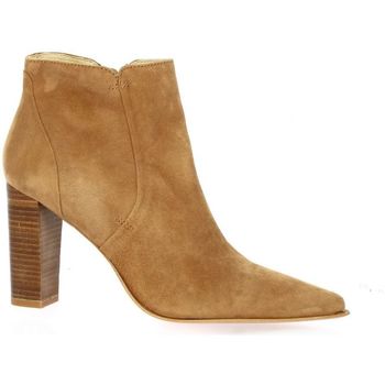 Chaussures Femme ruched Boots Vidi Studio ruched Boots cuir velours Camel