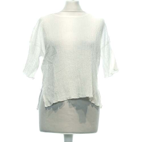Vêtements Femme Proenza Schouler tweed long dress Mango top manches courtes  36 - T1 - S Blanc Blanc