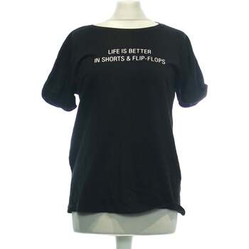 Vêtements Femme T-shirts & Polos Mango top manches courtes  36 - T1 - S Noir Noir