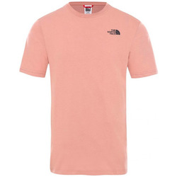 Vêtements Homme T-shirts & Polos The North Face M S/S REDBOX TEE - PINK CLAY/TNF BLACK - XS PINK CLAY/TNF BLACK