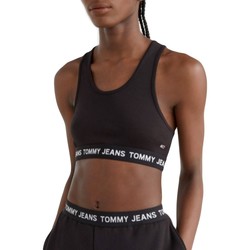 Vêtements Femme Débardeurs / T-shirts sans manche Tommy Jeans Logo wb crop top Noir