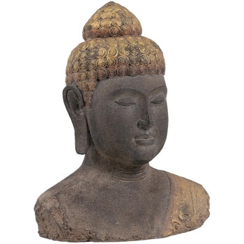 Maison & Déco Taies doreillers / traversins Ixia Statue Buste de Bouddha antique 45 cm Doré