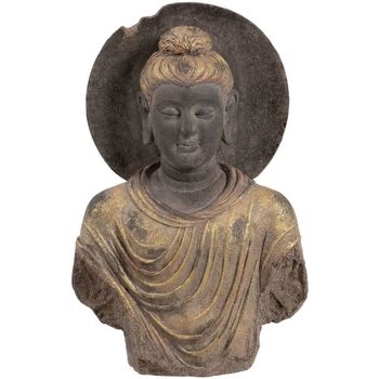 Maison & Déco Lampe En Verre Gris 41 Cm Ixia Statue Buste de Bouddha antique 82 cm Doré