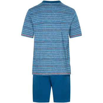 Christian Cane Pyjama court coton Bleu