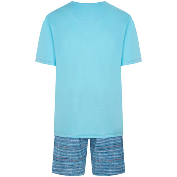 Christian Cane Pyjama court coton Bleu