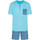 Vêtements Homme nbspTour de cou :  Pyjama court coton Bleu