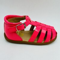 Chaussures Fille Sandales et Nu-pieds Pom d'Api SANDALE FERMEE FLUO Rose